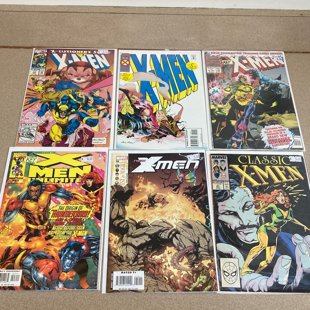 Marvel X-Men Comic Book Collection - Multicolor Covers